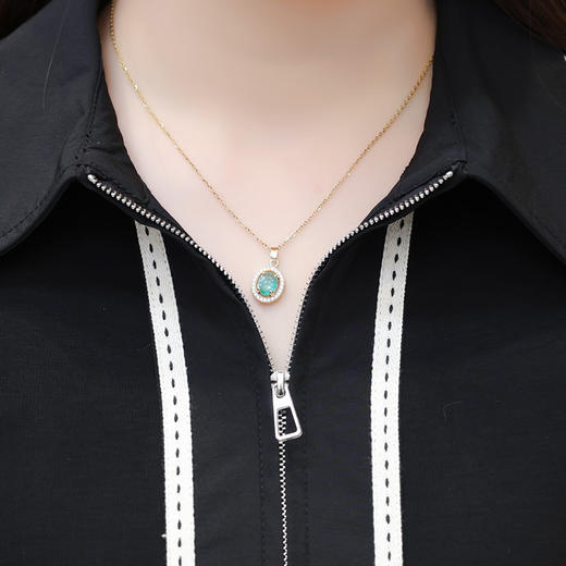 QYMTYH-247254-Y时尚洋气假两件拼结连衣裙2024年夏季新款黑色短袖裙中长款A字裙 商品图3