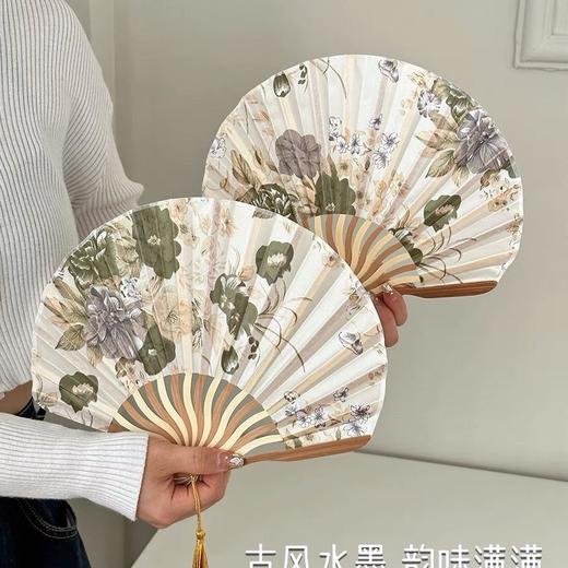 TZF-小扇子随身便携古风贝壳扇折叠清凉扇道具汉服古典中国风扇子折扇 商品图4