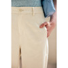 HeyDress白色斜纹牛仔裤女春夏高腰宽松直筒裤通勤百搭休闲九分裤 商品缩略图3
