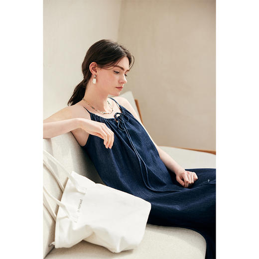 （小眠专属）HeyDress复古牛仔吊带裙 【不含T恤】女夏季法式宽松显瘦慵懒风休闲度假连衣裙 商品图3