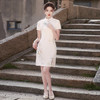 国风新中式，韩国麻复合改良版单层旗袍MLS-6911 商品缩略图4