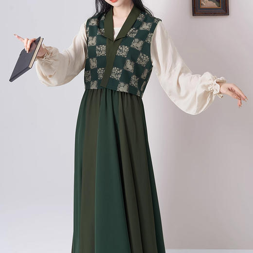 裁缝学苑AS232唐制汉服唐褙子套头圆领衫改良八破裙纸样女装打板 商品图3