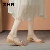 ZHR则则水钻仙女凉鞋2024夏季新款时尚百搭平底凉鞋沙滩女鞋法式 商品缩略图9