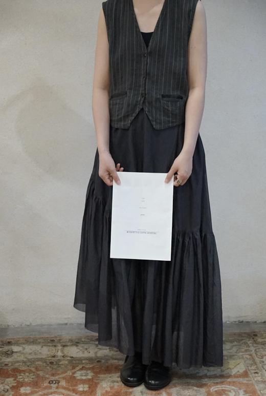 elsa esturgie 休闲灰黑细纹马夹 商品图2