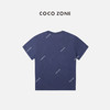 COCO ZONE2024新款“紫藤T"100棉印花短袖T恤百搭休闲上衣24C10151 商品缩略图1