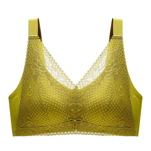 【大码大红新品内衣，泰国乳胶杯】性感镂空蕾丝，深V聚拢，大胸显瘦，尽显胸器完美，聚拢、收副乳，性感、优雅、舒适，内外兼修，快来拥有吧！ 商品图4