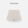 COCO ZONE2024复古风腰头撞色短裤暗扣前幅贴袋裤子24C10182 商品缩略图1