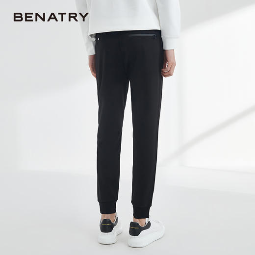 贝纳川新款黑色休闲裤男宽松百搭韩版小脚裤EAY132001402 商品图3