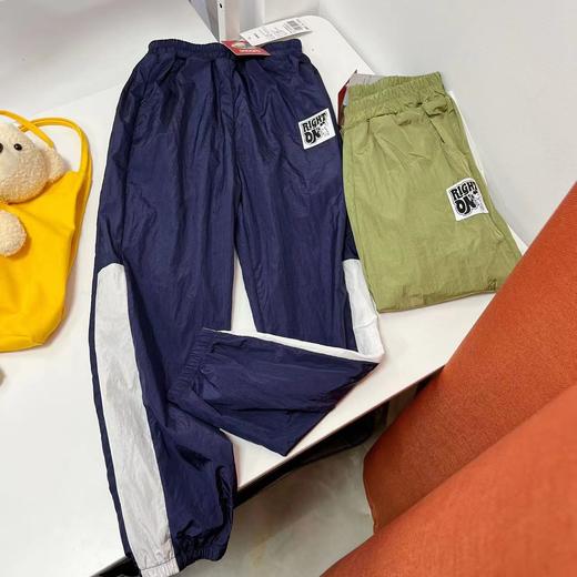 (促)史努比 K010 黑白字母标梭织运动裤童裤-喜出 商品图0