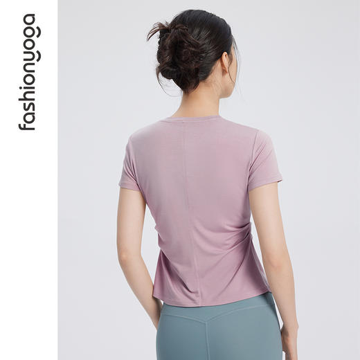 【特卖不退换】F14305前开叉收腰短袖 商品图12