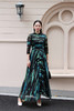 石绿色半袖连衣裙《千里江山图》系列HJ1S48 商品缩略图0