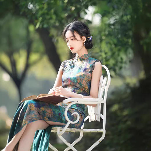 MYJ-无袖旗袍新款改良年轻款少女复古民国风老上海高级感日常可穿 商品图3