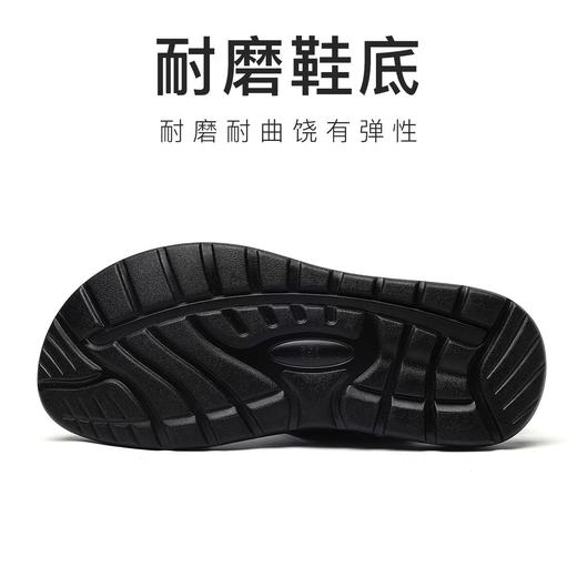 信诺 真皮舒适凉鞋 2024新款夏季男沙滩拖鞋中老年大码两穿爸爸鞋N24L100-15 商品图3