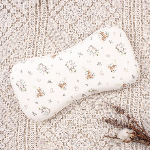 【一枕双芯 呵护宝宝纯净睡眠】可调节透气儿童枕头慢回弹宝宝记忆枕幼儿园午睡颈椎枕芯枕套全棉 商品图6