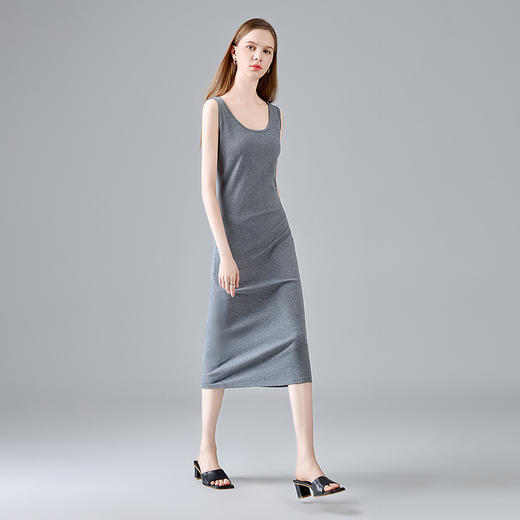 高级感内搭打底，长款遮屁股上衣吊带背心裙XY-DY340881-HCL 商品图2