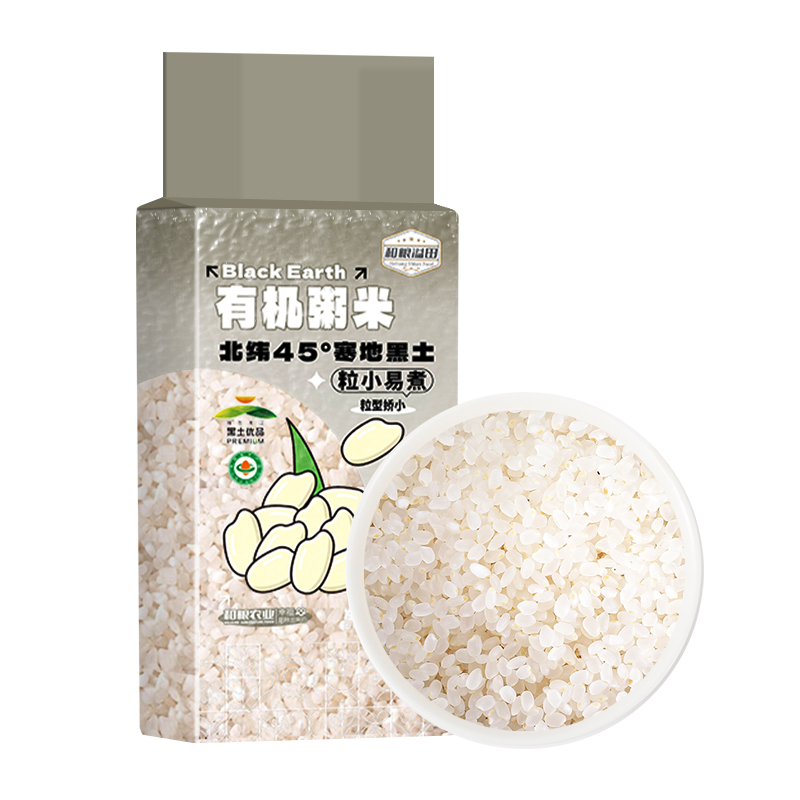 溢田寒地黑土有机粥米500g