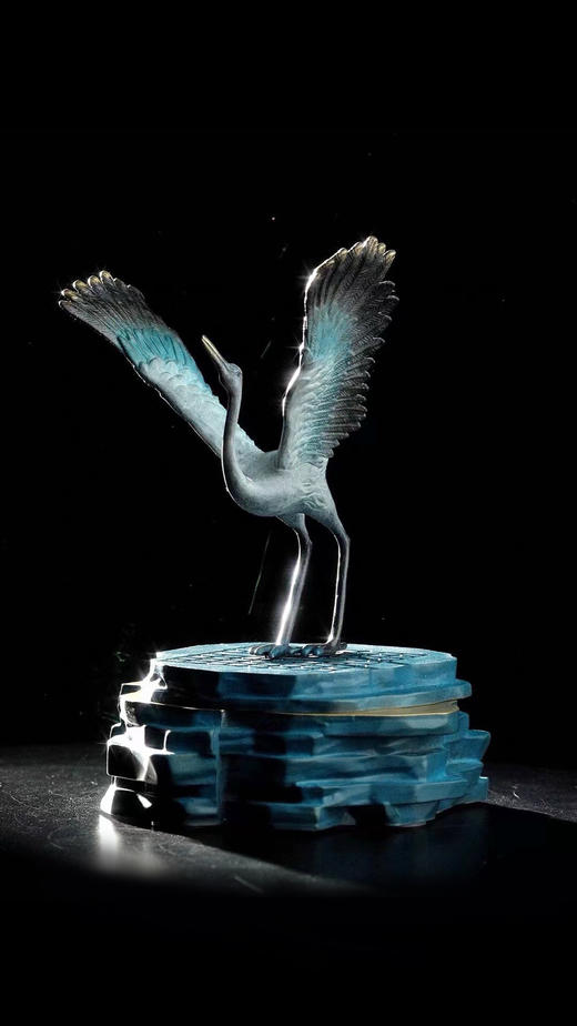 鹤鸣九皋°铜香炉摆件 商品图2