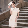 国风新中式，韩国麻复合改良版单层旗袍MLS-6911 商品缩略图0