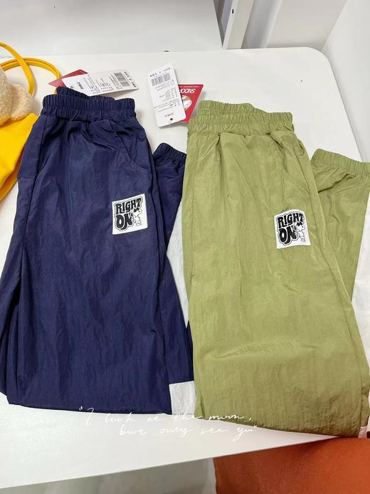 (促)史努比 K010 黑白字母标梭织运动裤童裤-喜出 商品图1