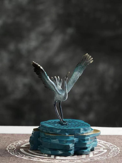 鹤鸣九皋°铜香炉摆件 商品图1