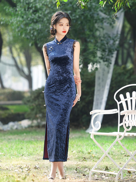 MYJ-无袖旗袍新款改良年轻款少女复古民国风老上海高级感日常可穿 商品图6