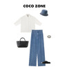 COCO ZONE 通勤风气质麻料中袖衬衣 23C18866 商品缩略图4