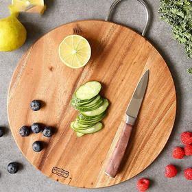 LC LIVING相思木原木色挂式圆菜板大号(MP201-L)40326换条码