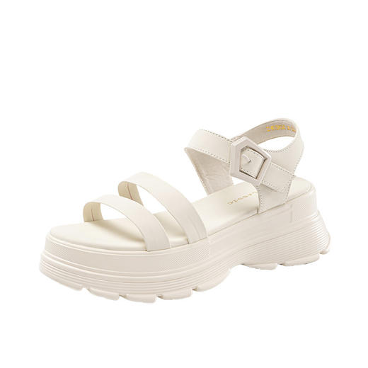 ZHR则则2024夏季新款外穿一字带厚底松糕运动休闲简约沙滩女鞋子 商品图4