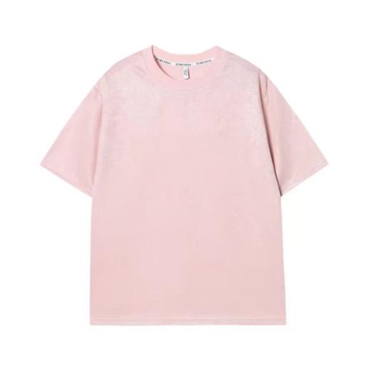 T857夏季时尚国风庄园提花男女情侣短袖国潮百搭休闲T恤宽松上衣 商品图0