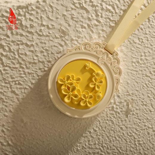 SAINTJOY/上久楷礼盒  桂雨飘香  香挂  真丝方巾桂花枝FJS23039 商品图8