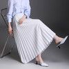 百褶半身裙2025春夏季新款韩版简约修身银丝a字裙弹力甜美中长裙 商品缩略图0