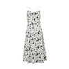 HeyDress黑白印花吊带裙女夏季法式复古收腰浪漫剪影碎花连衣裙子 商品缩略图4