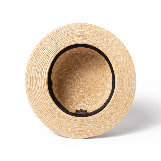 帽仕汇 KEYONE平顶草帽女夏季多色可替换装饰带手工麦秆度假遮阳帽 商品图3