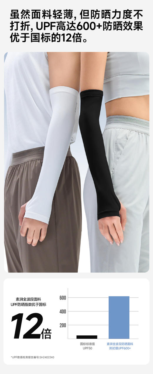 2024新品防晒Supield素湃口罩+防晒脸基尼【防晒裤】儿童款、男女同款【防晒裤】【防晒帽】新款冰袖 ~【分体连衣裙】“防晒黑科技” 、 防紫外线、近红外光、高能可见光！全波段UPF600+防晒！ 商品图14