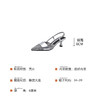 FX-F128-2夏季新款尖头细跟中跟凉鞋后空女鞋显瘦一字扣细带高跟单鞋 商品缩略图2
