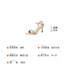 FX-739-HA9一字扣带露趾凉鞋女新款夏季韩版百搭高跟鞋细跟中跟女鞋 商品缩略图1