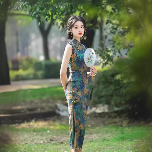 MYJ-无袖旗袍新款改良年轻款少女复古民国风老上海高级感日常可穿 商品图2