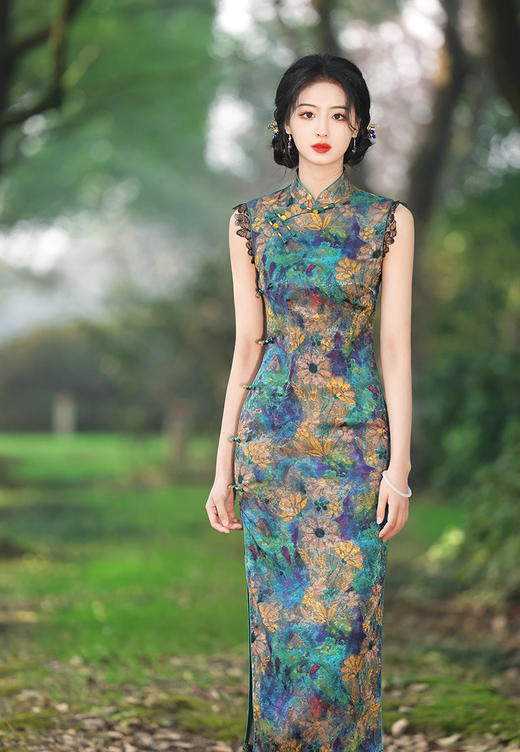 MYJ-无袖旗袍新款改良年轻款少女复古民国风老上海高级感日常可穿 商品图9