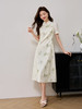 【专属特价】熙世界旗袍裙女新中式连衣裙2025夏新款复古中国风印花蕾丝裙子 商品缩略图4