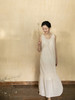 牧衣游原创 净色棉质连衣裙女夏新款轻薄浪漫气质无袖长裙 花亦了 商品缩略图3