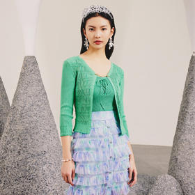 优雅复古氛围感针织毛衫上衣女春装