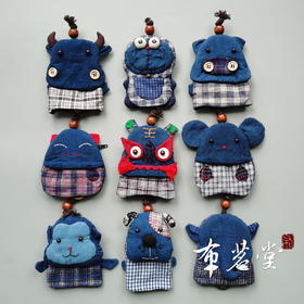 土布两用卡通钥匙包