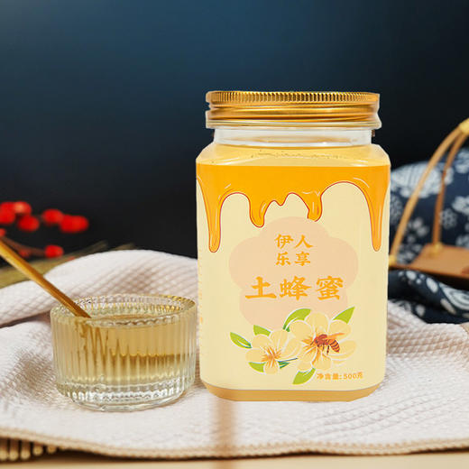 桃花峁纯正天然农家土蜂蜜500g/瓶 商品图1