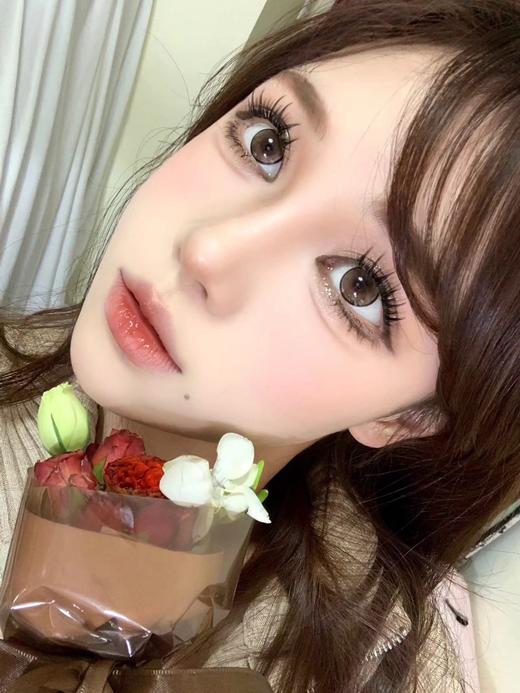 yukicon 圆崽崽蓝&圆崽崽棕 日抛 直径14.2 着色13.6 含水50% 基弧8.5 商品图6