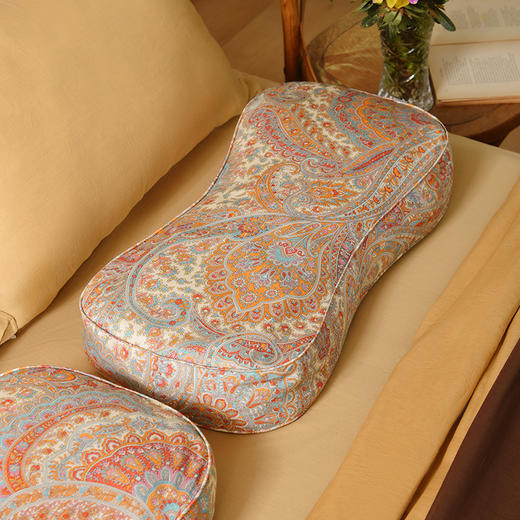 晨暮海系列曲线枕荞麦壳枕头护颈椎荞麦皮睡眠四季 商品图2