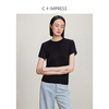 西嘉C+IMPRESS/西嘉奥地利兰精天丝真丝混纺柔软云朵莫代尔t恤女夏季T2402027 商品缩略图3