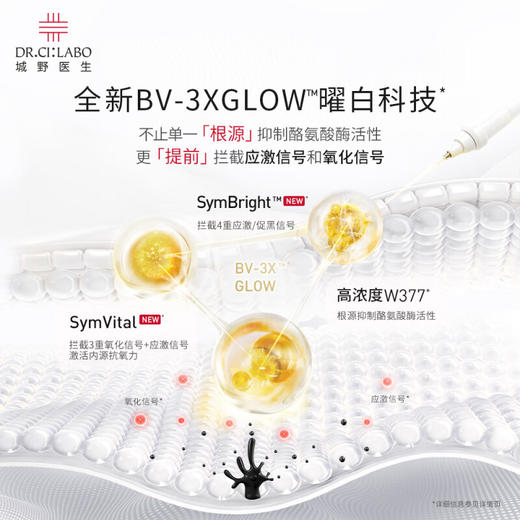 城野医生活颜光曜精华377全新升级款18g/117887 第二代377超光瓶全新曜白科技 商品图2