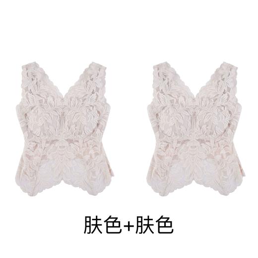 西子/【花漾】蕾丝美背可拆卸胸垫内搭内衣打底舒适无钢圈背心/MNC112 商品图2