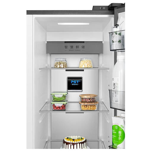 美的对开门风冷一级双变频急速冰箱 美的BCD-549WKGPZM(Q)海砂银 商品图2