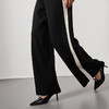 东黎 • 丝绒款女士春夏黑白显瘦直筒阔腿裤  4227 商品缩略图2